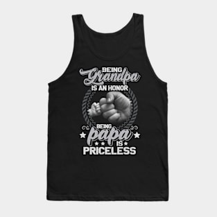 Being Papa Is Priceless Fathers Day For Grandpa Tank Top